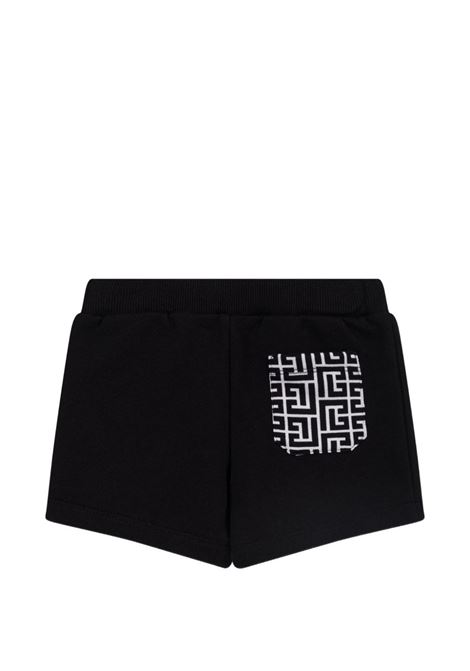 Bermuda con stampa logo BALMAIN KIDS | BY6539 Z3183930